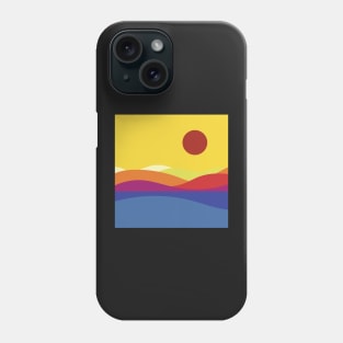 yellow beach pattern Phone Case