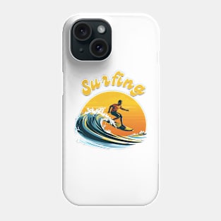 Wave rider, summer full of surfing Phone Case