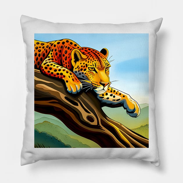 Leopard Pillow by ArtShare