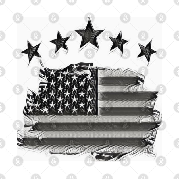 Flag USA by My Word Art