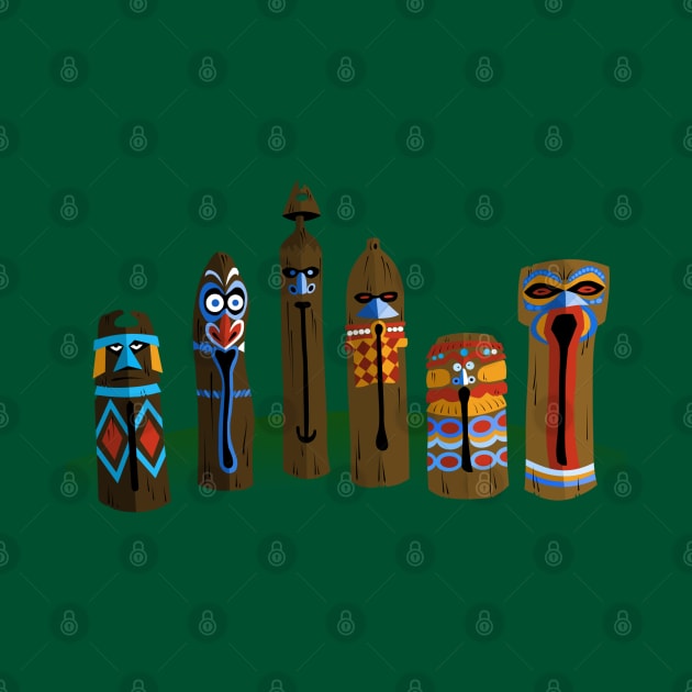 Adventureland Tiki Drums by Gartdog