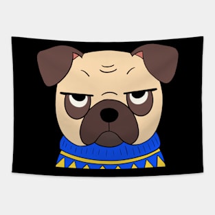 Funny Pug Tapestry