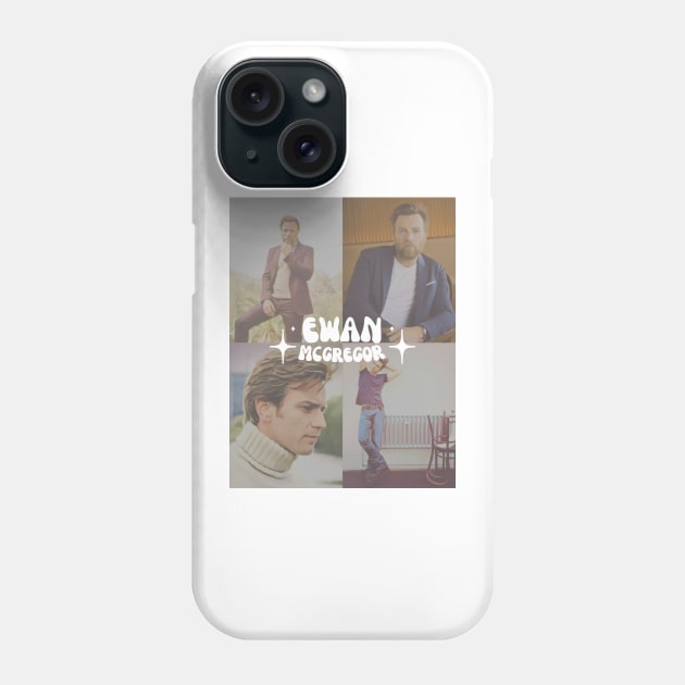 groovy aesthetic ewan mcgregor (perfect for your average obi wan kenobi stan) • star wars cast collection Phone Case by shopanniekat