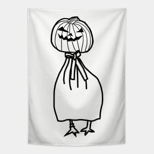 Minimal Goose Steals Halloween Horror Costume Tapestry