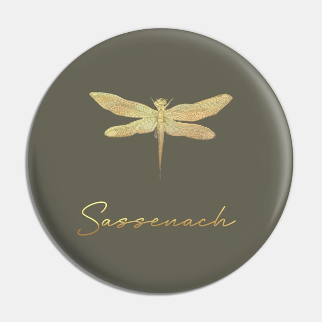 Dragonfly in Amber Pin by Le petit fennec