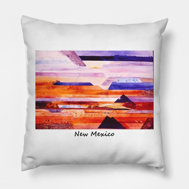 New Mexico Pillow by Art by Ed Nolde