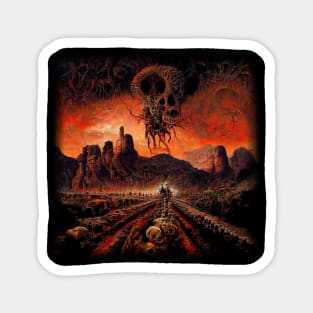 Devil's Personal Field Deep In The Bowels Of Hell Artwork Magnet