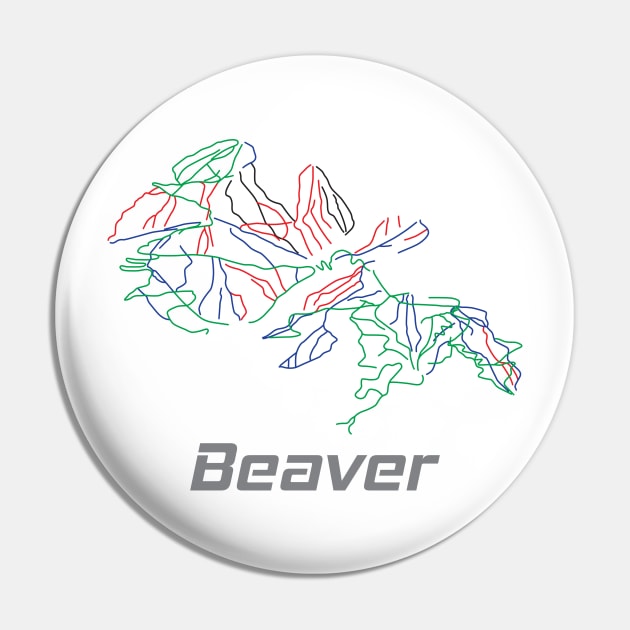 Beaver Colorado Ski Pist Map Pin by yeoys