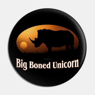 Big Boned Unicorn Pin