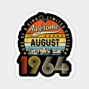 Awesome Since August 1964 Vintage 59th Birthday Magnet