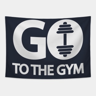 Go to the gym - motivational quote Tapestry