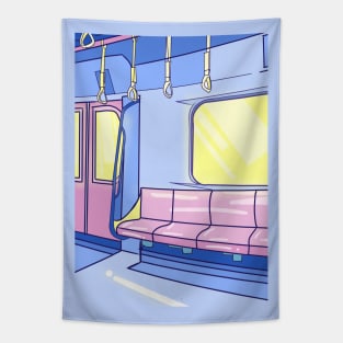 train aesthetic Tapestry