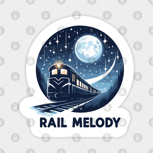 Locomotive, Rail Melody Magnet by Vehicles-Art