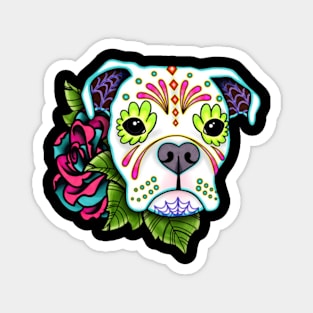 Buldog & Flower Magnet