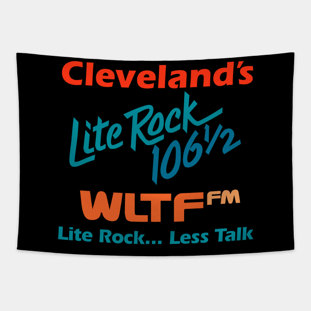 Cleveland's Lite Rock 106.5 WLTF FM Tapestry by carcinojen
