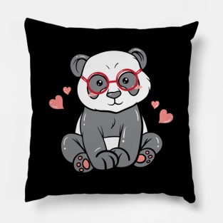 Little Bear Panda Nerd With Pillow