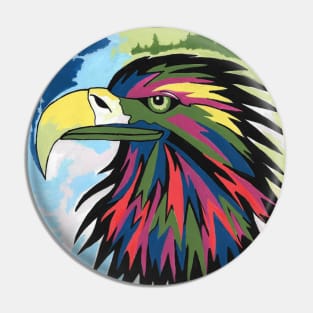 Spirited Eagle Pin