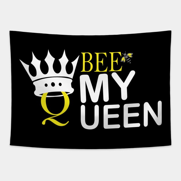 Bee my queen Tapestry by tee-sailor