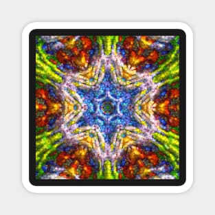 Bubble-Wrap-Mandala 1 Magnet