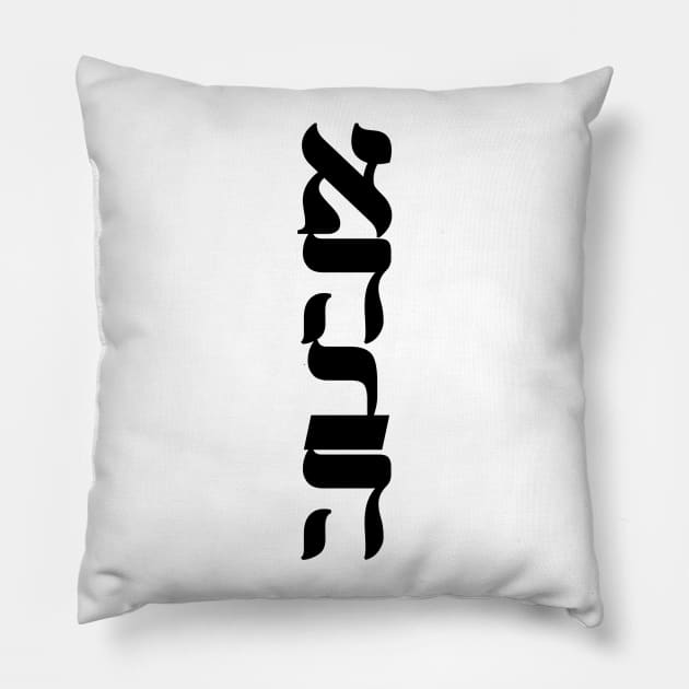 Ahava Love Nice Jewish Hanukkah Gifts Pillow by MadEDesigns