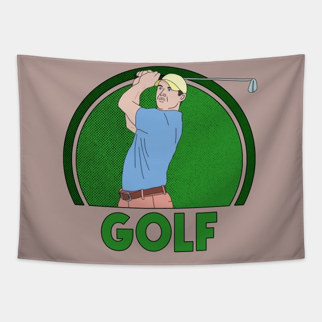 Golf Tapestry by DiegoCarvalho