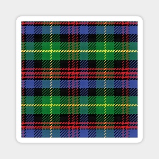 Scottish tartan Black Watch, black, red,green, yellow, blue Magnet