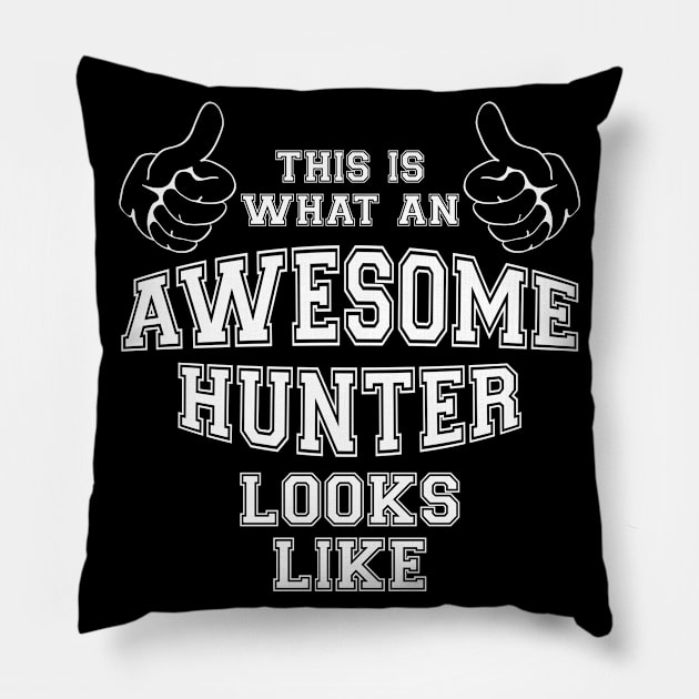 This is what an awesome hunter looks like. Pillow by MadebyTigger