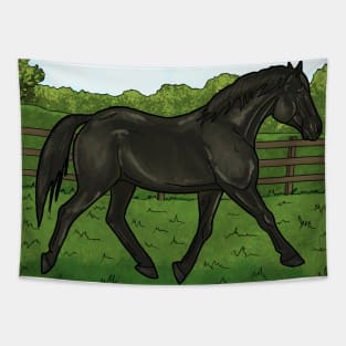 Trotting horse coloured Tapestry