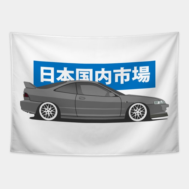 Honda Integra Type-r Side View Tapestry by Rebellion Store