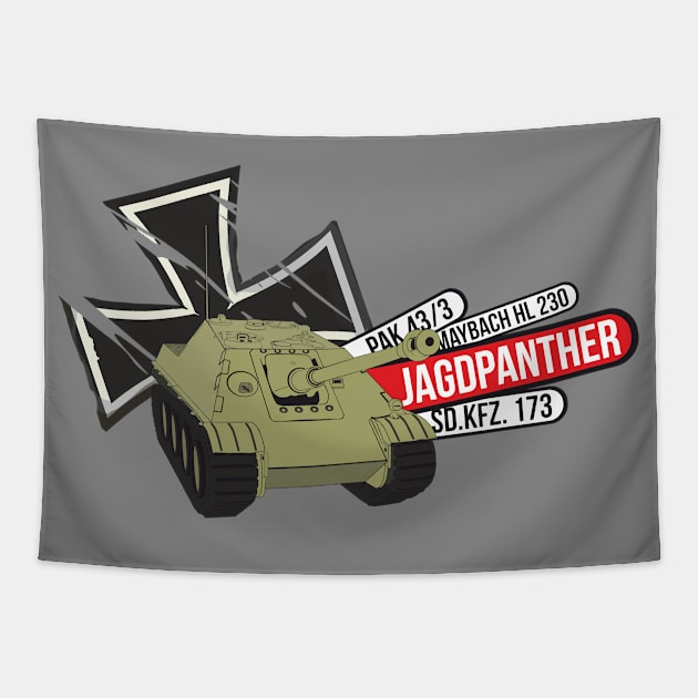 German tank destroyer Jagdpanther Tapestry by FAawRay