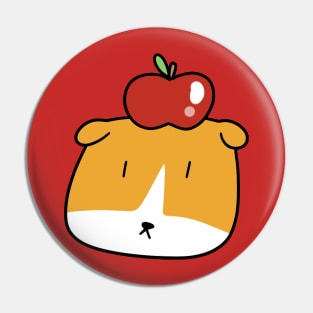 Apple Guinea Pig Face Pin