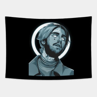 Rapper Lil Peep Illustration Tapestry