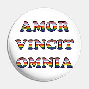 Amor vincit omnia - white background Pin