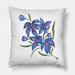 Blue flowers Pillow