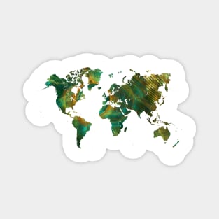 world map forest #map #worldmap Magnet