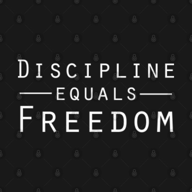 Discipline Equals Freedom Fitness TShirt TeePublic UK