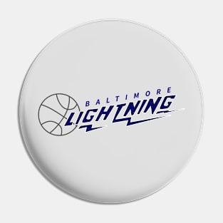 Defunct Baltimore Lightning CBA Basketball 1985 Pin