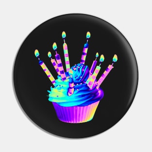 Cupcake with Candles Pin