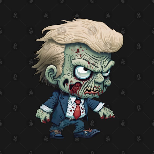 Chibi Zombie Trump by teresacold
