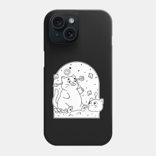 Romantic Black Cat | Black Phone Case