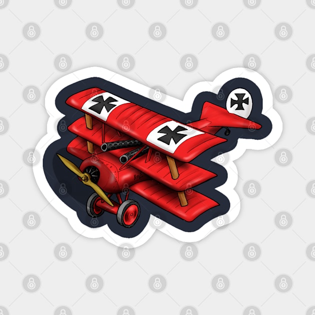 Red Baron of Germany Aircraft Magnet by Funky Aviation