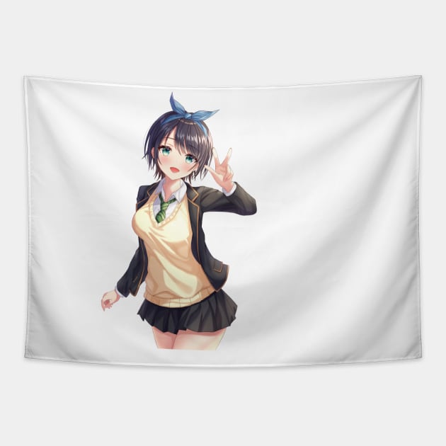 Ruka From Rent A Girlfriend Anime Tapestry by Hentai-heaven