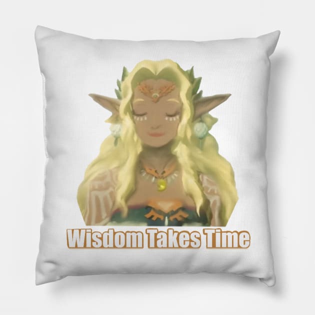 Sonia Wisdom Takes Time (Totk) Pillow by HeartonSleeves