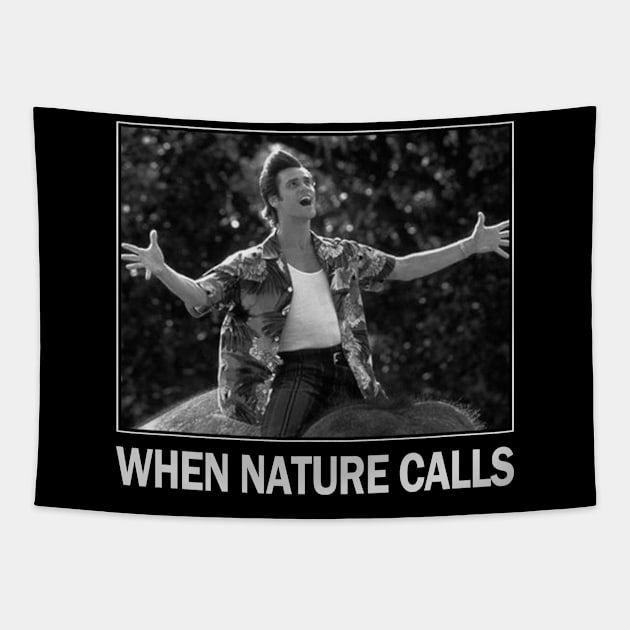 Happy When Nature Call Tapestry by tamisanita