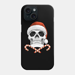 Skull Santa Claus skeleton Rocker Christmas Funny Gift Phone Case