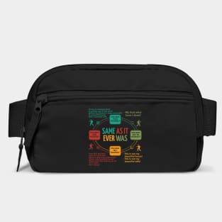 Talking Heads Once In A Lifetime Circular Flowchart Bag