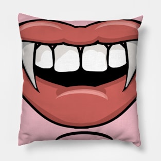 Smiling Fangs Pillow