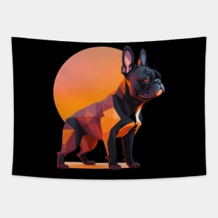 French Bulldog Geometric Tapestry