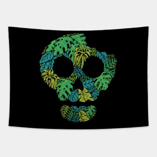 Skull Floral Tapestry