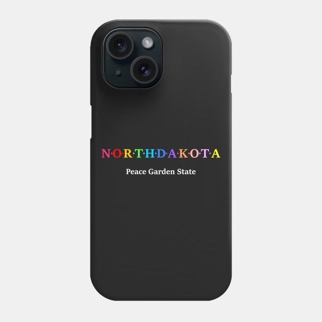 North Dakota, USA. Peace Garden State. Phone Case by Koolstudio